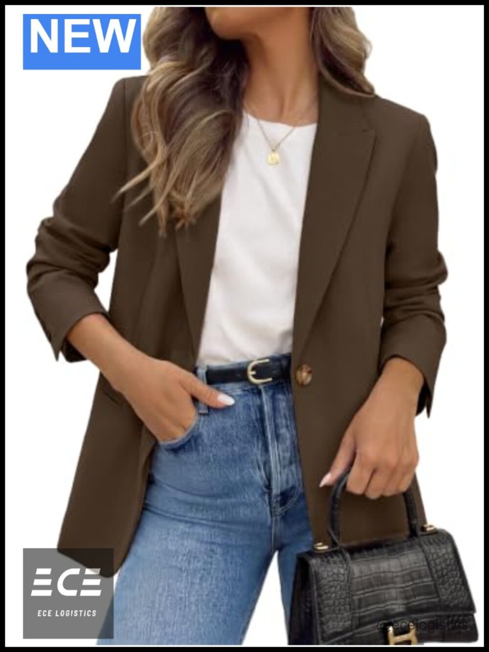 Business Casual Blazer Long Sleeve Office Suit Jacket